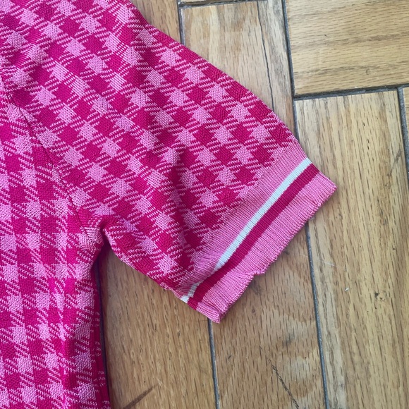 Zara pink plaid knit sweater - Picture 3 of 6